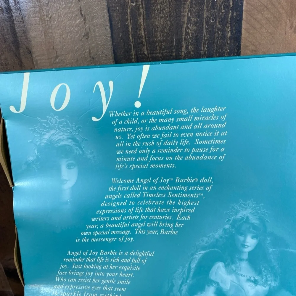 ANGEL OF JOY BARBIE DOLL # 19633 1ST IN A SERIES MATTEL NEW COLLECTOR‎ 1998 Vtg